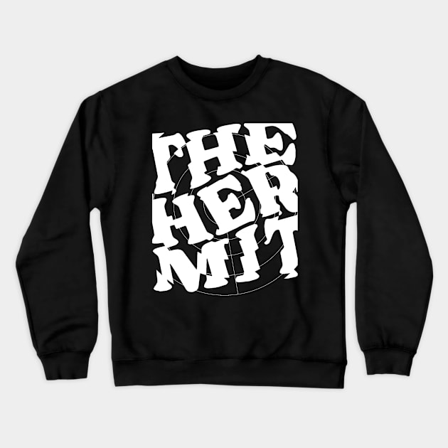 The Hermit Magazine (June 2023) in white Crewneck Sweatshirt by The Hermit Magic Magazine